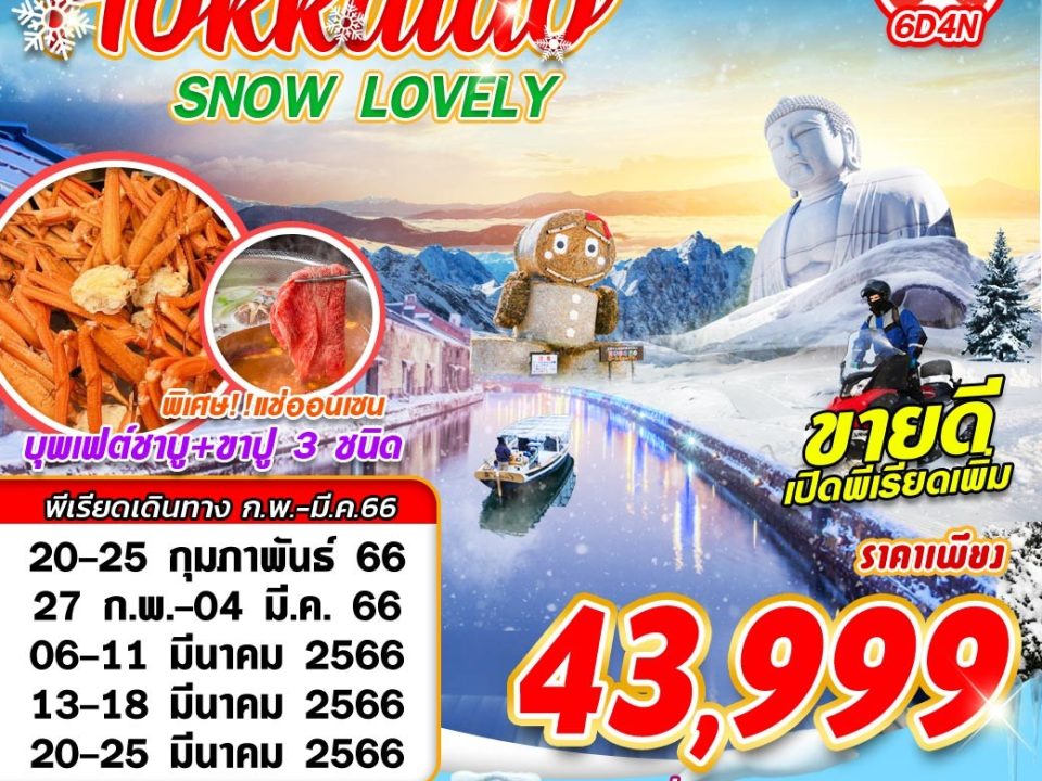 CTS07 XJ BKK HOKKAIDO SNOW LOVE FREEDAY (FEB-MAR) 6D4N